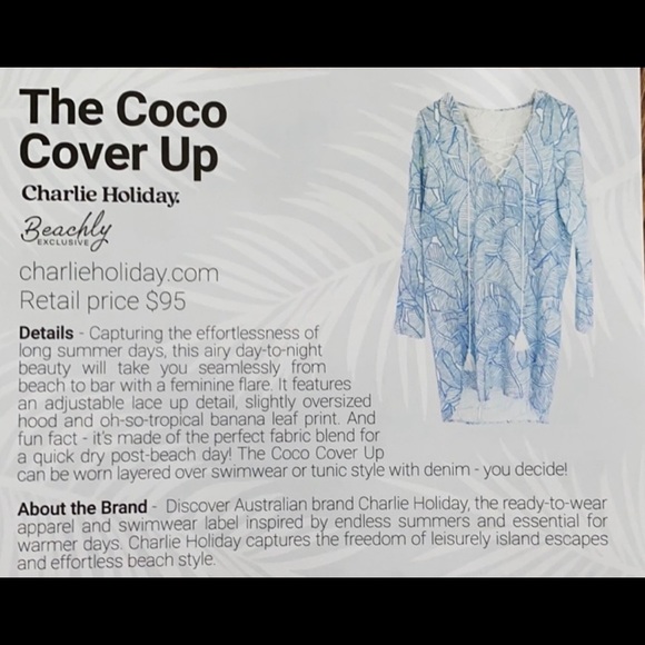Charlie Holiday “Coco” Bathing Suit Cover-Up - Picture 2 of 11